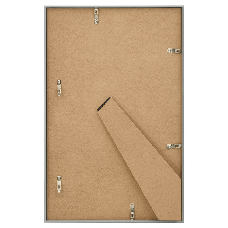 Ramki na zdjęcia, 5 szt., stołowe, srebrne, 10x15 cm, MDF