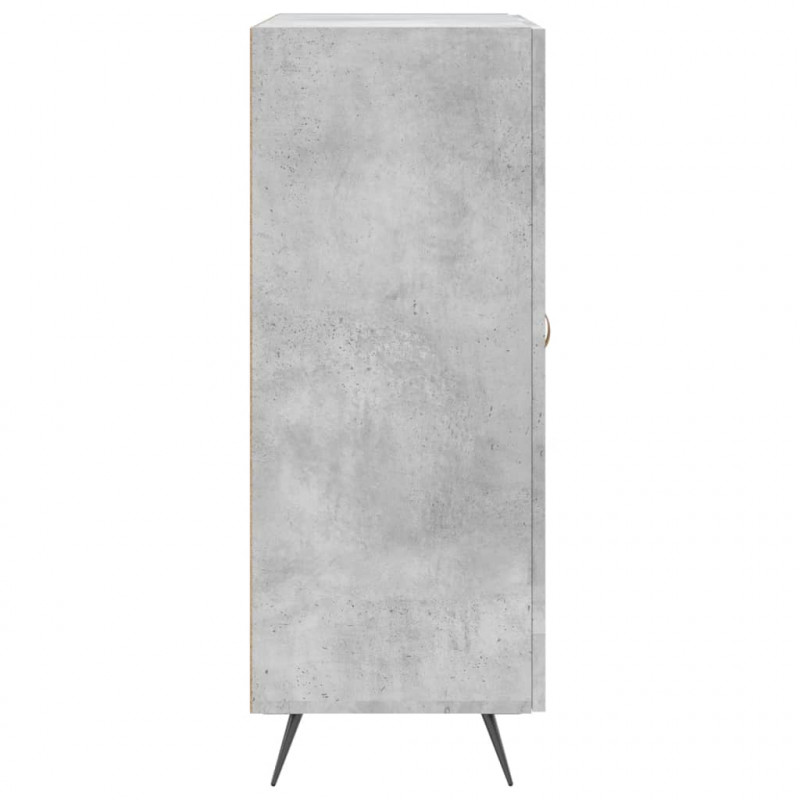Szafka, szarość betonu, 69,5x34x90 cm, materiał drewnopochodny