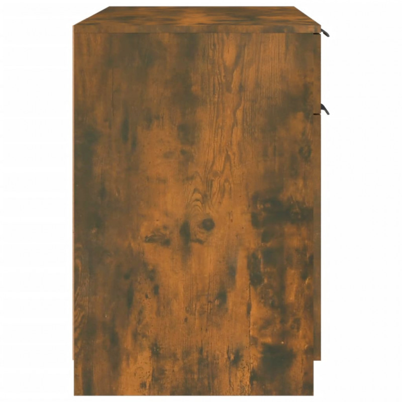 Biurko, przydymiony dąb, 100x50x75 cm, materiał drewnopochodny