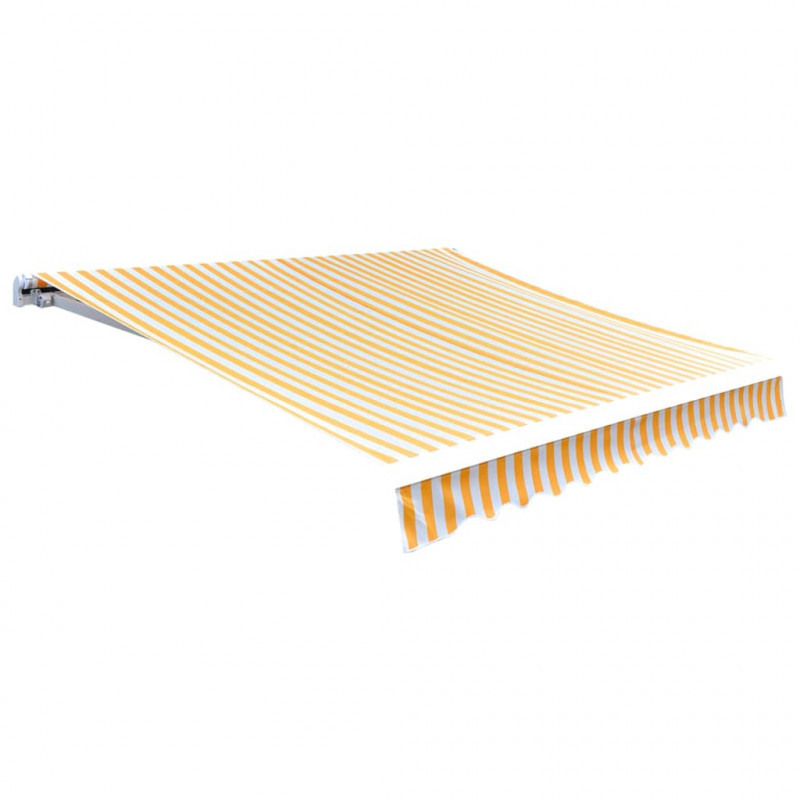 Zadaszenie, żółty słonecznikowy i biały, 3x2,5 m (bez ramy)