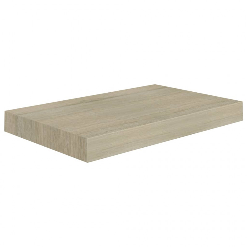Półka ścienna, kolor dębowy, 40x23x3,8 cm, MDF