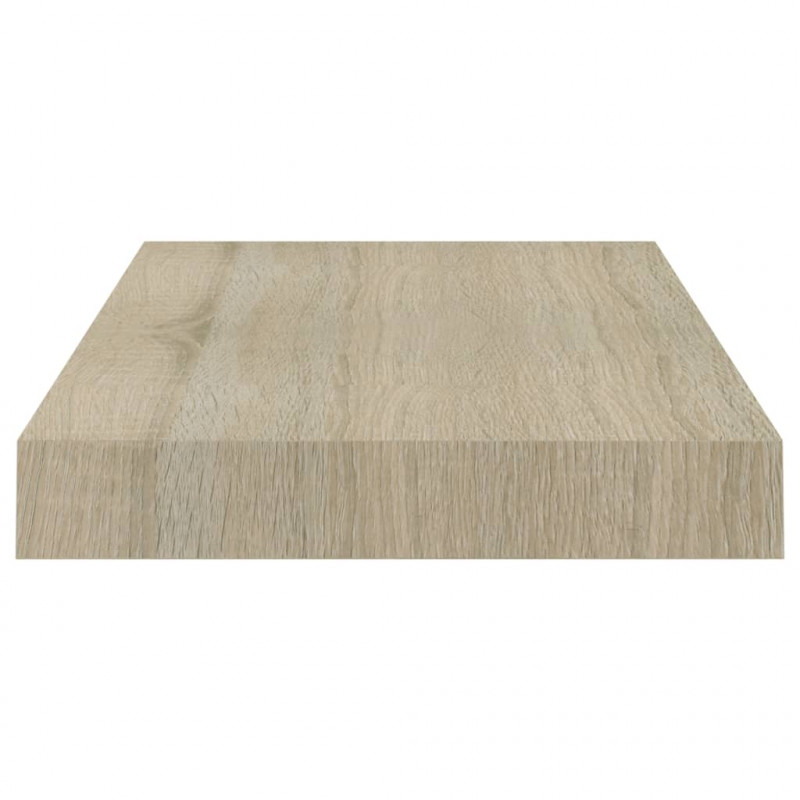 Półka ścienna, kolor dębowy, 40x23x3,8 cm, MDF