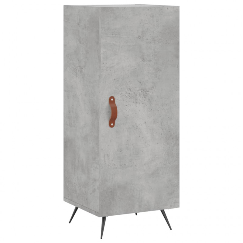 Szafka, szarość betonu, 34,5x34x90 cm, materiał drewnopochodny