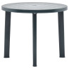 Stolik ogrodowy, zielony, 89 cm, plastikowy