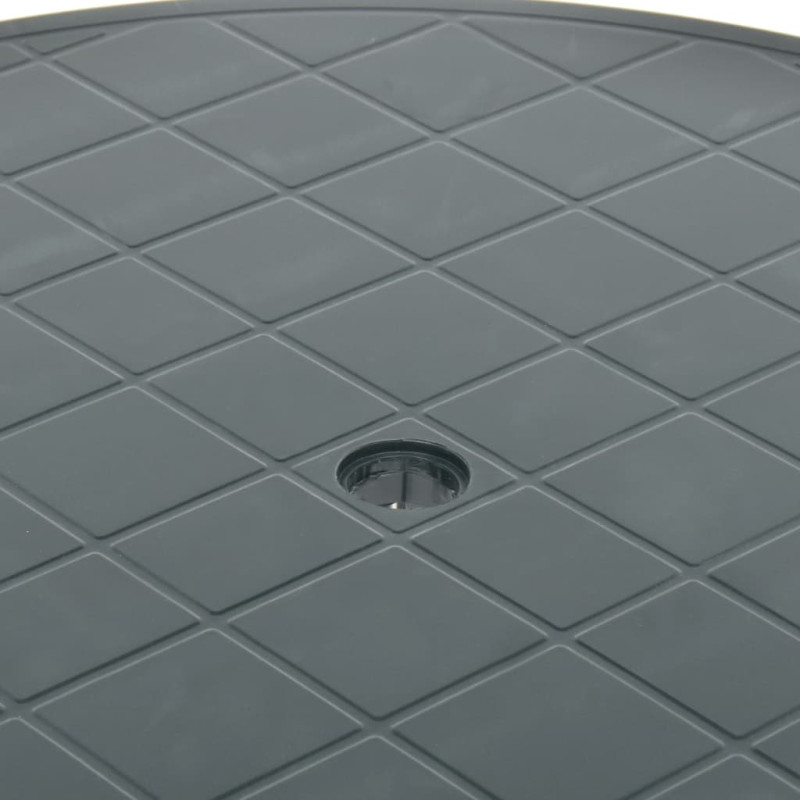 Stolik ogrodowy, zielony, 89 cm, plastikowy