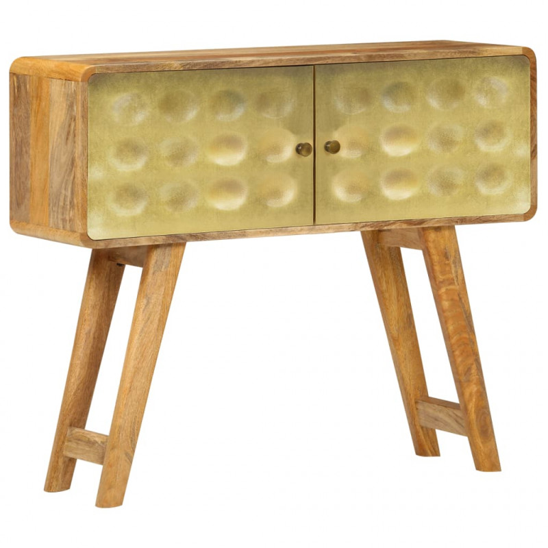 Szafka z litego drewna mango, 90 x 30 x 77 cm