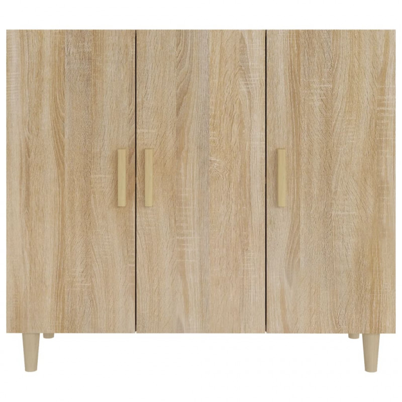Szafka, dąb sonoma, 90x34x80 cm, materiał drewnopochodny