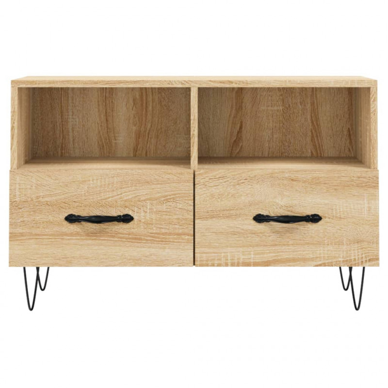 Szafka pod telewizor, dąb sonoma, 80x36x50 cm