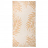 Dywan zewnętrzny o płaskim splocie, 100x200 cm, wzór w liście