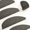 Nakładki na schody, 15 szt., antracytowe, 56x17x3 cm