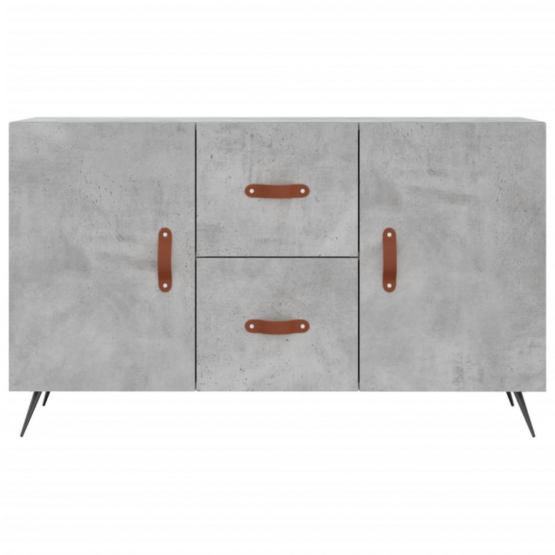 Komoda, szarość betonu, 100x36x60 cm, materiał drewnopochodny