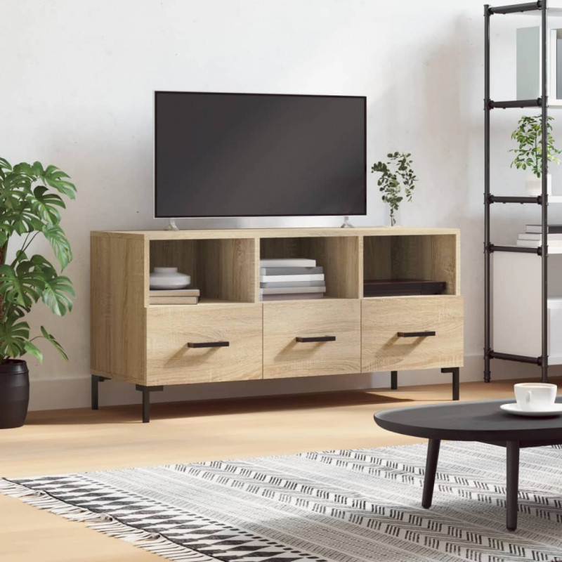 Szafka pod telewizor, dąb sonoma, 102x36x50 cm