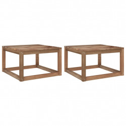 Ogrodowe stoliki z palet, 2 szt., 60x60x36,5 cm, drewno sosnowe