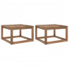 Ogrodowe stoliki z palet, 2 szt., 60x60x36,5 cm, drewno sosnowe