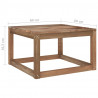 Ogrodowe stoliki z palet, 2 szt., 60x60x36,5 cm, drewno sosnowe