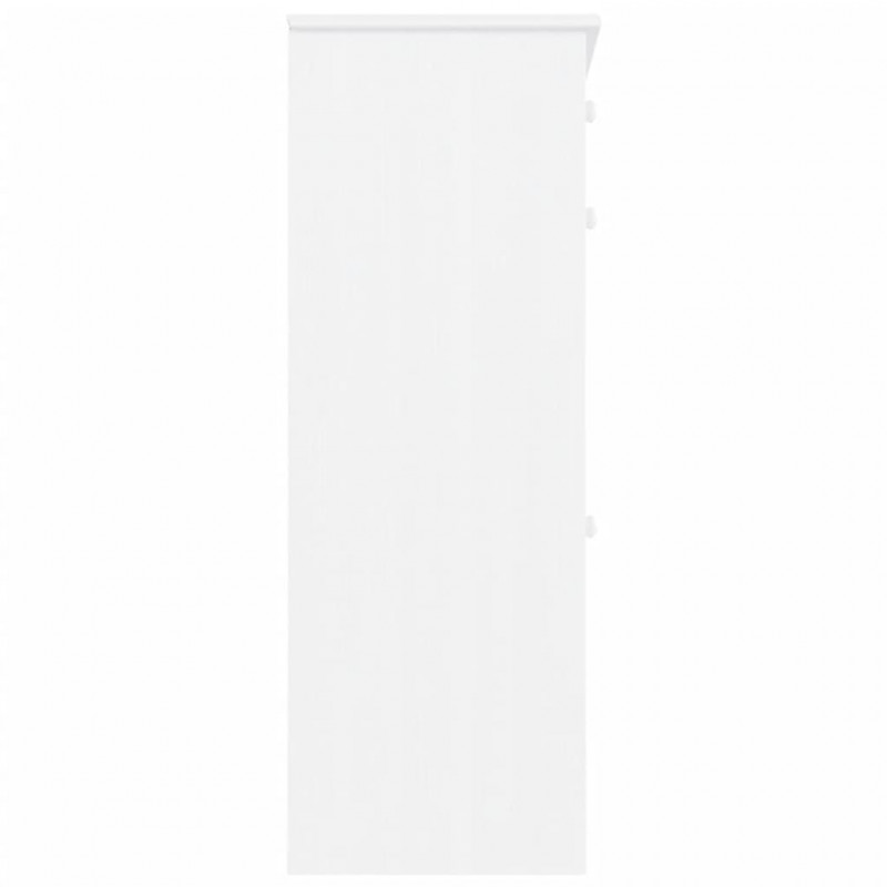 Szafka nocna ALTA, biała, 77x35x96 cm, drewno sosnowe