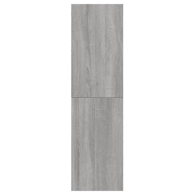 Wiszące szafki TV, 2 szt., szary dąb sonoma, 30,5x30x110 cm