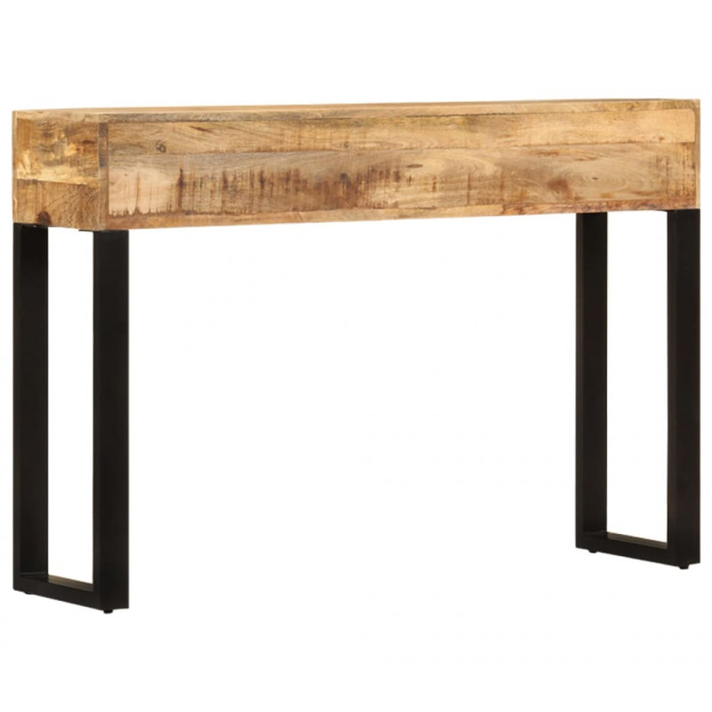 Stolik typu konsola, 110x30x76 cm, lite drewno mango