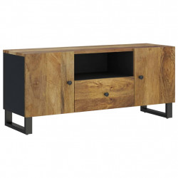 Szafka RTV, 105x33,5x46 cm, mango i materiał drewnopochodny