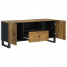 Szafka RTV, 105x33,5x46 cm, mango i materiał drewnopochodny