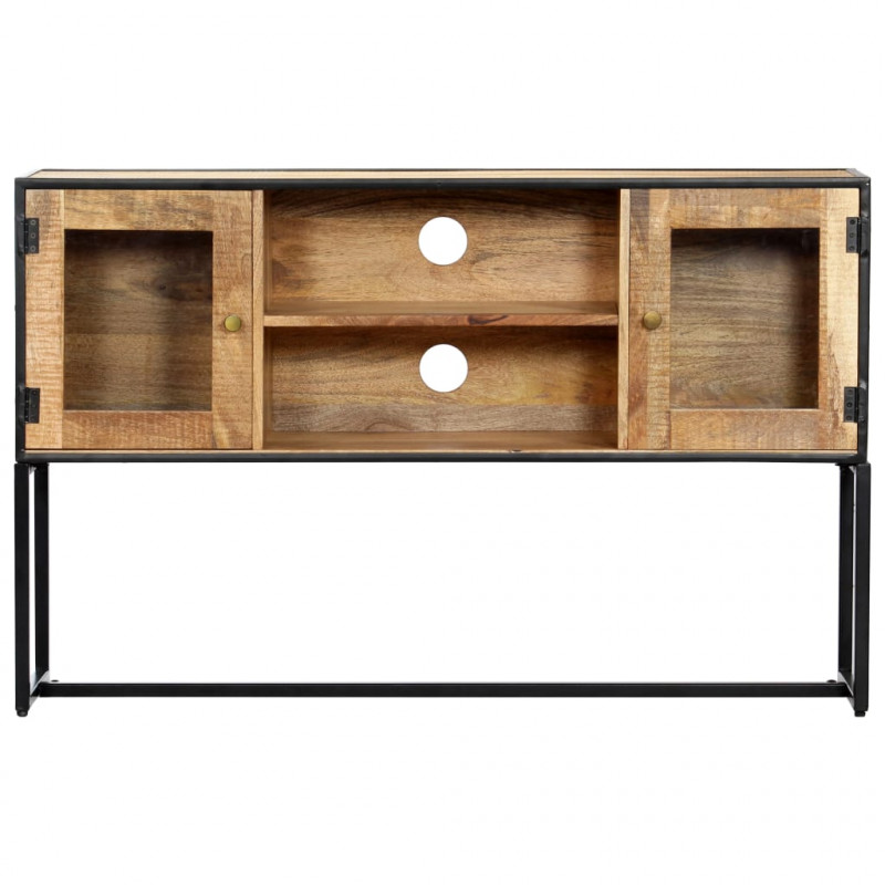 Szafka pod TV, 120 x 30 x 75 cm, lite drewno odzyskane