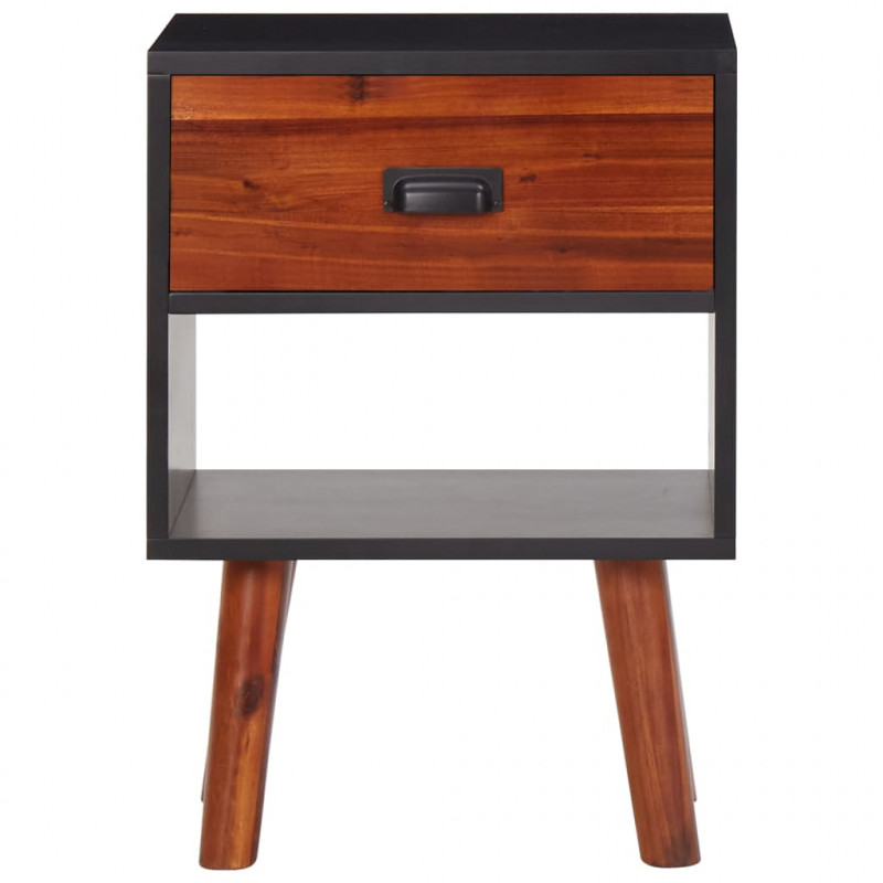 Szafka nocna z litego drewna akacjowego, 40x30x57 cm