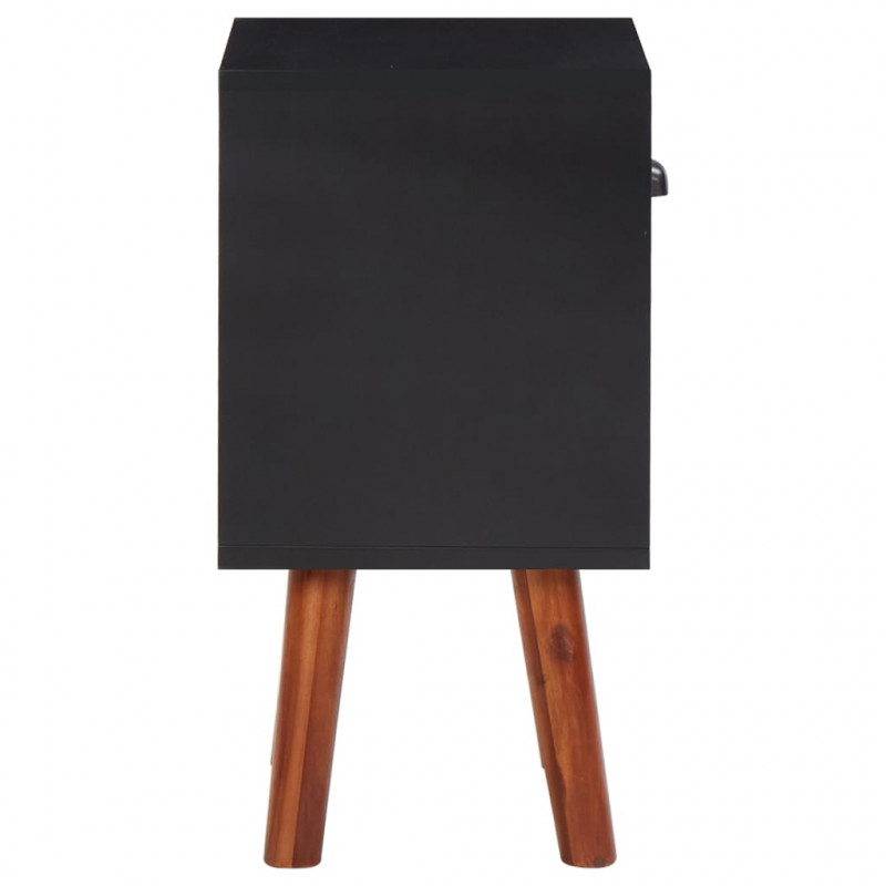 Szafka nocna z litego drewna akacjowego, 40x30x57 cm