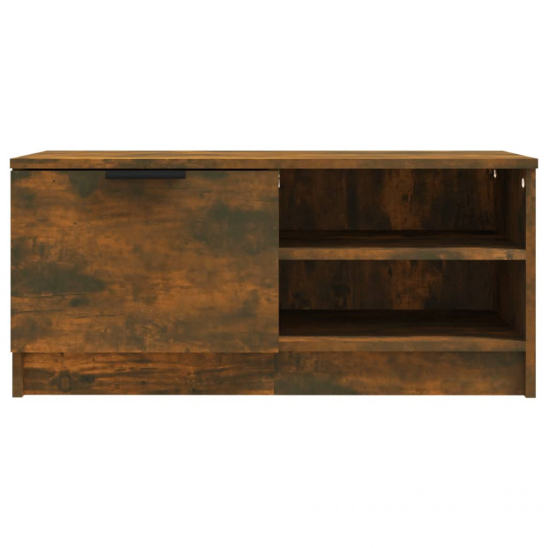 Szafka pod telewizor, 2 szt., przydymiony dąb, 80x35x36,5 cm