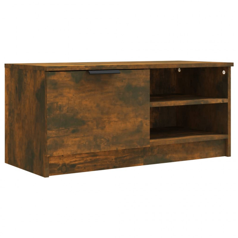 Szafka pod telewizor, 2 szt., przydymiony dąb, 80x35x36,5 cm