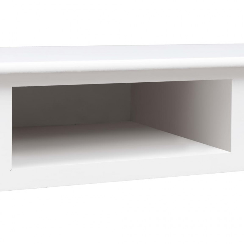 Biurko, białe, 110 x 45 x 76 cm, drewniane