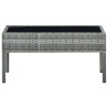 Stolik ogrodowy, szary, 75x40x37 cm, rattan PE
