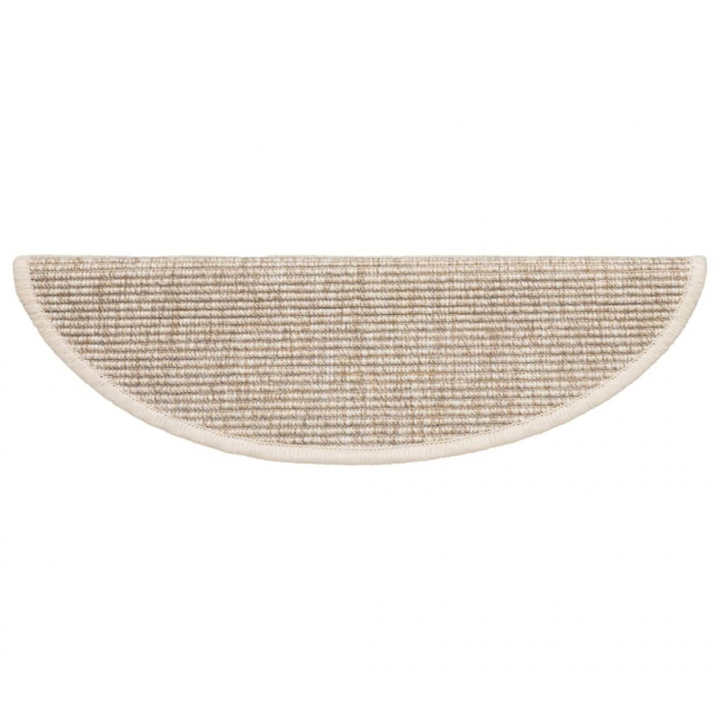 Samoprzylepne nakładki na schody, 15 szt., 56x17x3cm, jasny beż