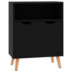 Szafka, czerń z połyskiem 60x30x72 cm, materiał drewnopochodny