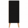 Szafka, czerń z połyskiem 60x30x72 cm, materiał drewnopochodny