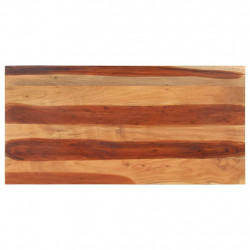 Blat stołu, 120x60x(2,5-2,7) cm, lite drewno akacjowe