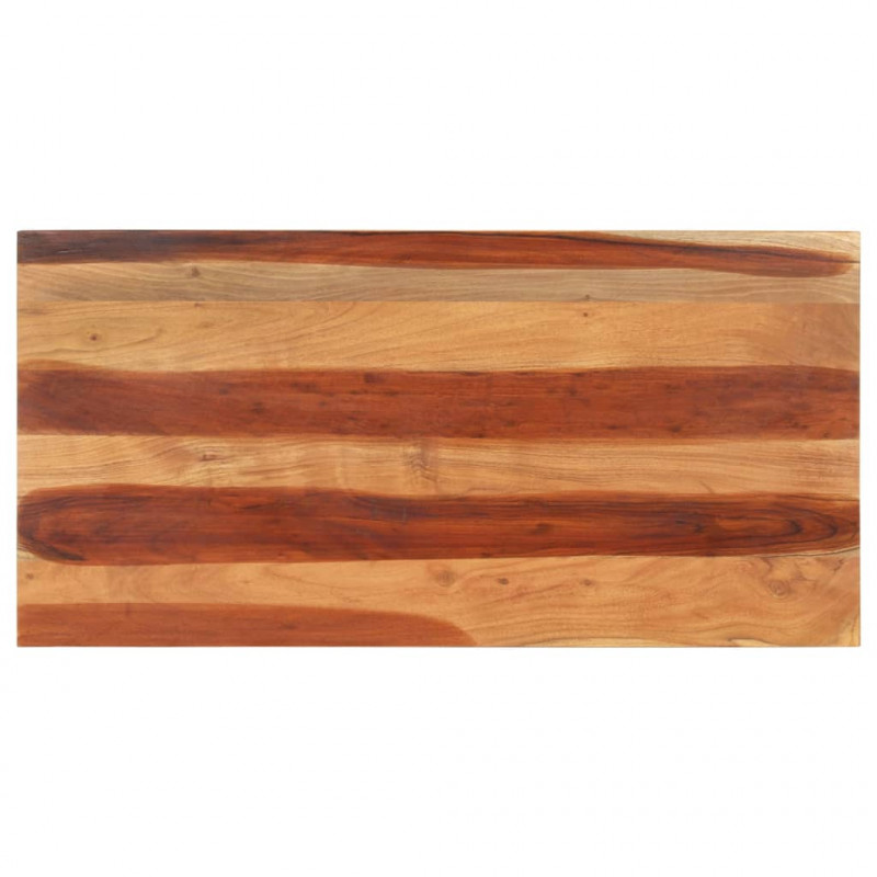 Blat stołu, 120x60x(2,5-2,7) cm, lite drewno akacjowe