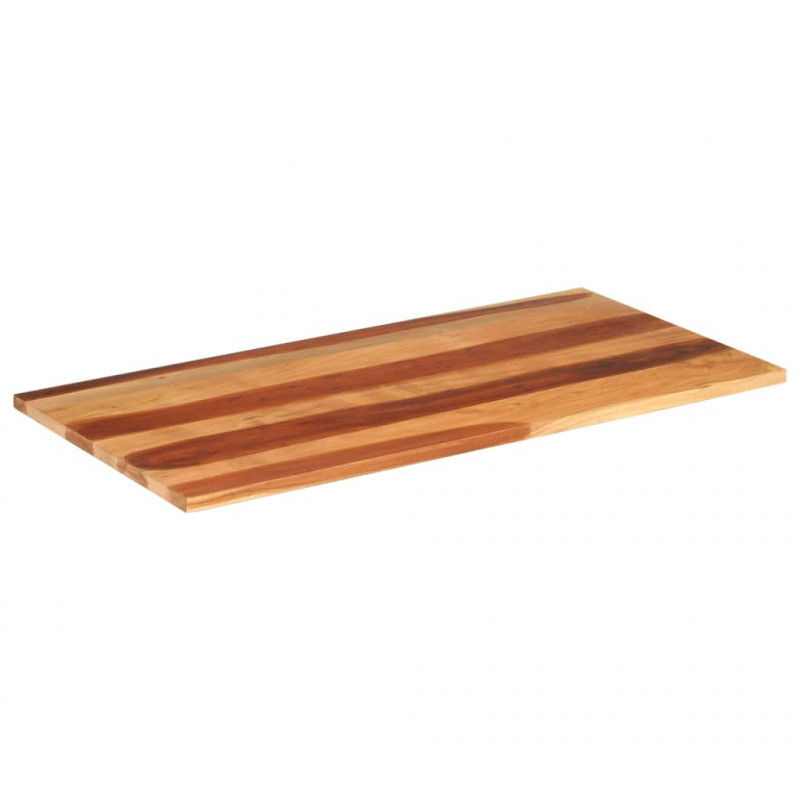 Blat stołu, 120x60x(2,5-2,7) cm, lite drewno akacjowe