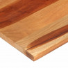 Blat stołu, 120x60x(2,5-2,7) cm, lite drewno akacjowe