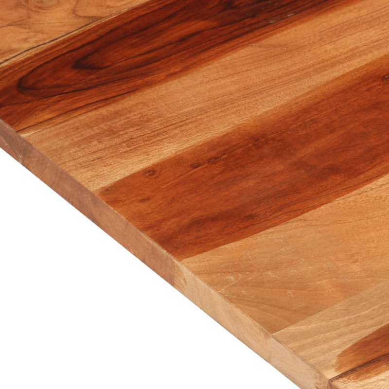 Blat stołu, 120x60x(2,5-2,7) cm, lite drewno akacjowe