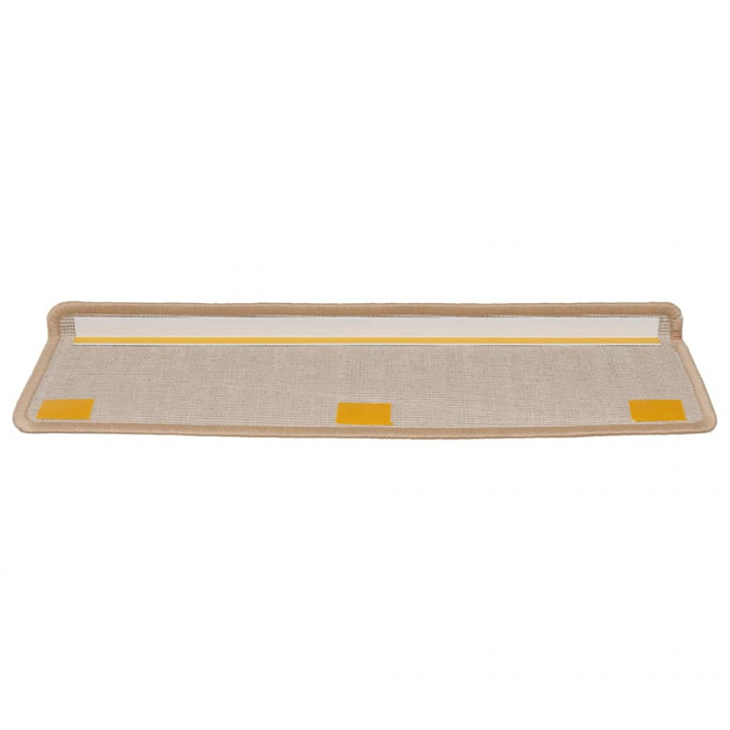 Nakładki na schody, 15 szt., 65x21x4 cm, złote