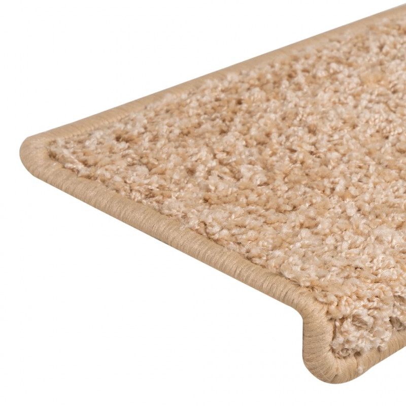 Nakładki na schody, 15 szt., 65x21x4 cm, złote