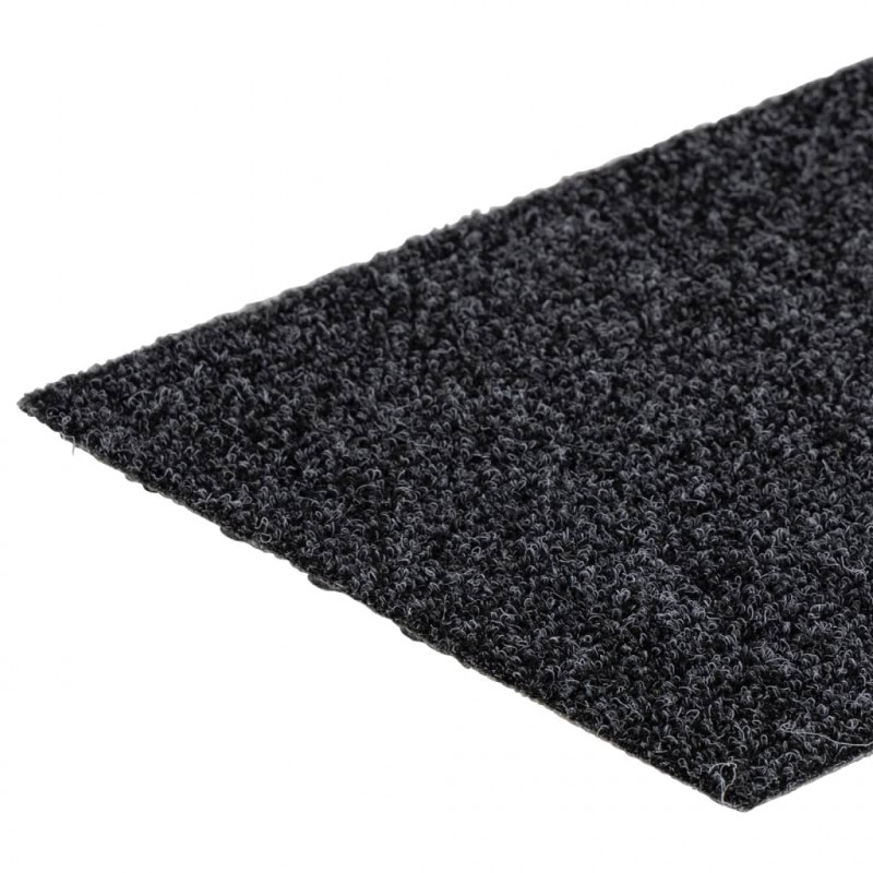 Samoprzylepne nakładki na schody, 15 szt., 76x20 cm, szare
