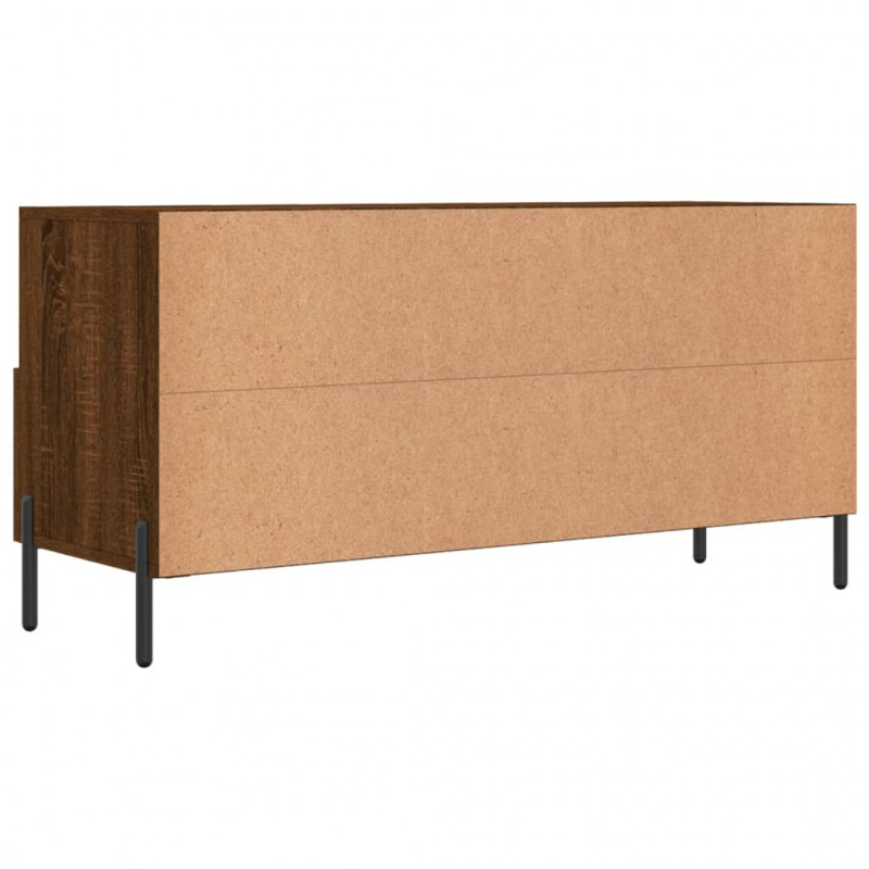 Szafka pod TV, brązowy dąb, 102x36x50 cm