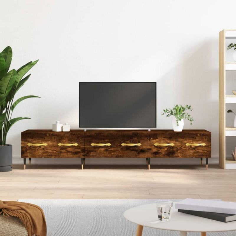Szafka pod telewizor, przydymiony dąb, 150x36x30 cm