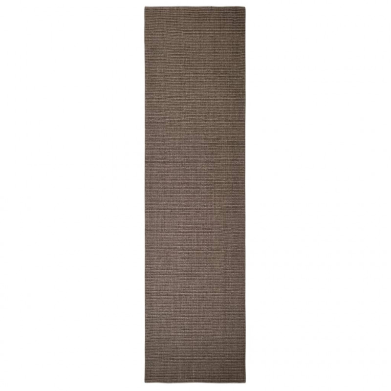 Dywanik, naturalny sizal, 66x250 cm, brązowy