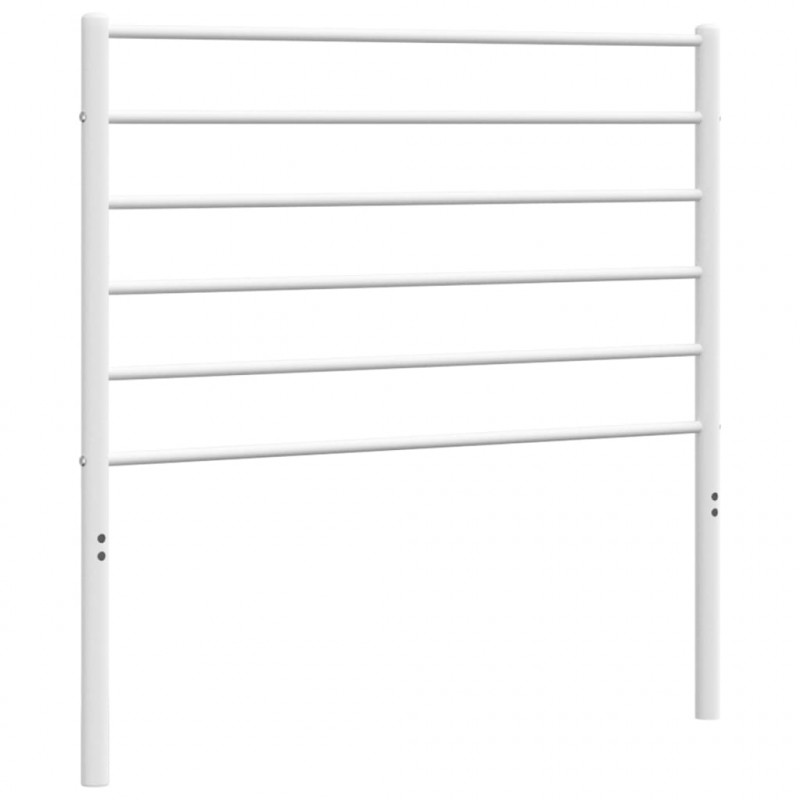 Metalowe wezgłowie, białe, 75 cm