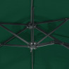 Podwójny parasol ogrodowy, zielony, 316x240 cm