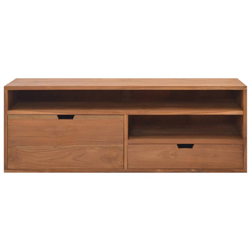 Szafka pod telewizor, 110x30x40 cm, lite drewno tekowe