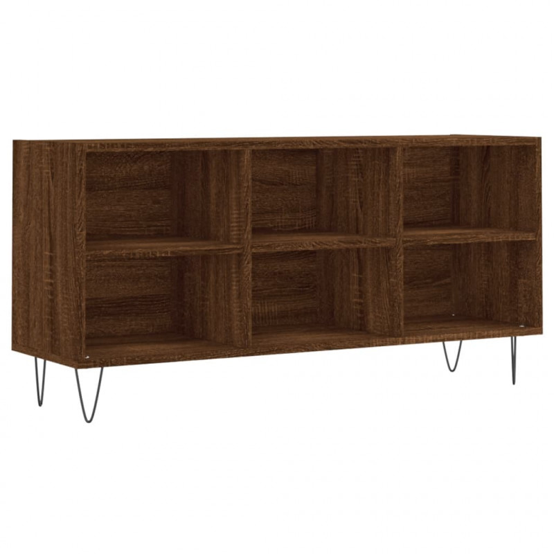 Szafka pod TV, brązowy dąb, 103,5x30x50 cm