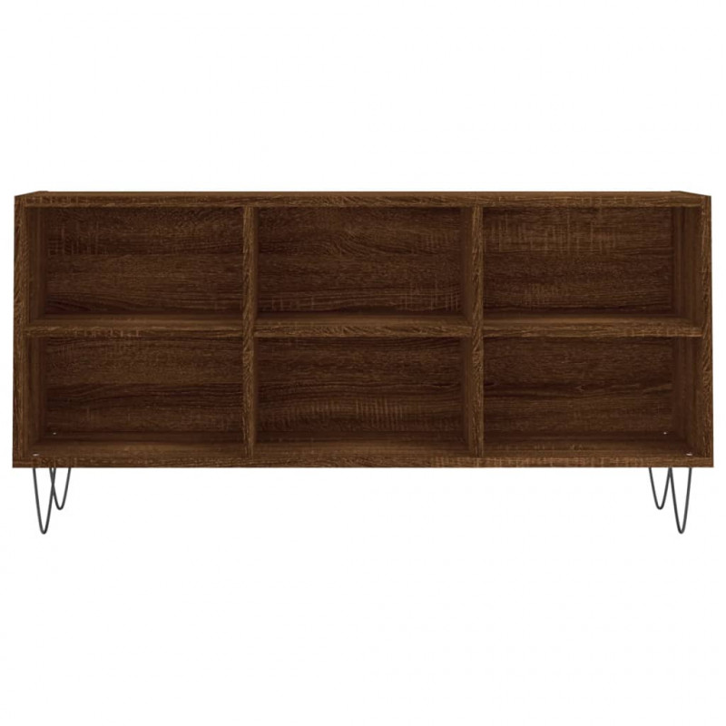 Szafka pod TV, brązowy dąb, 103,5x30x50 cm